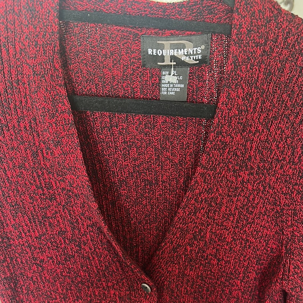 Red Black Sweater - Picture 2 of 2